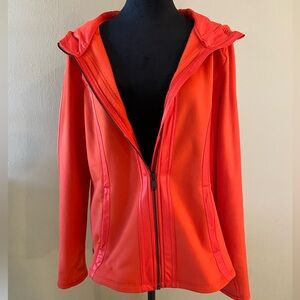 Athleta Soft Shell Jacket Orange Red Size XL